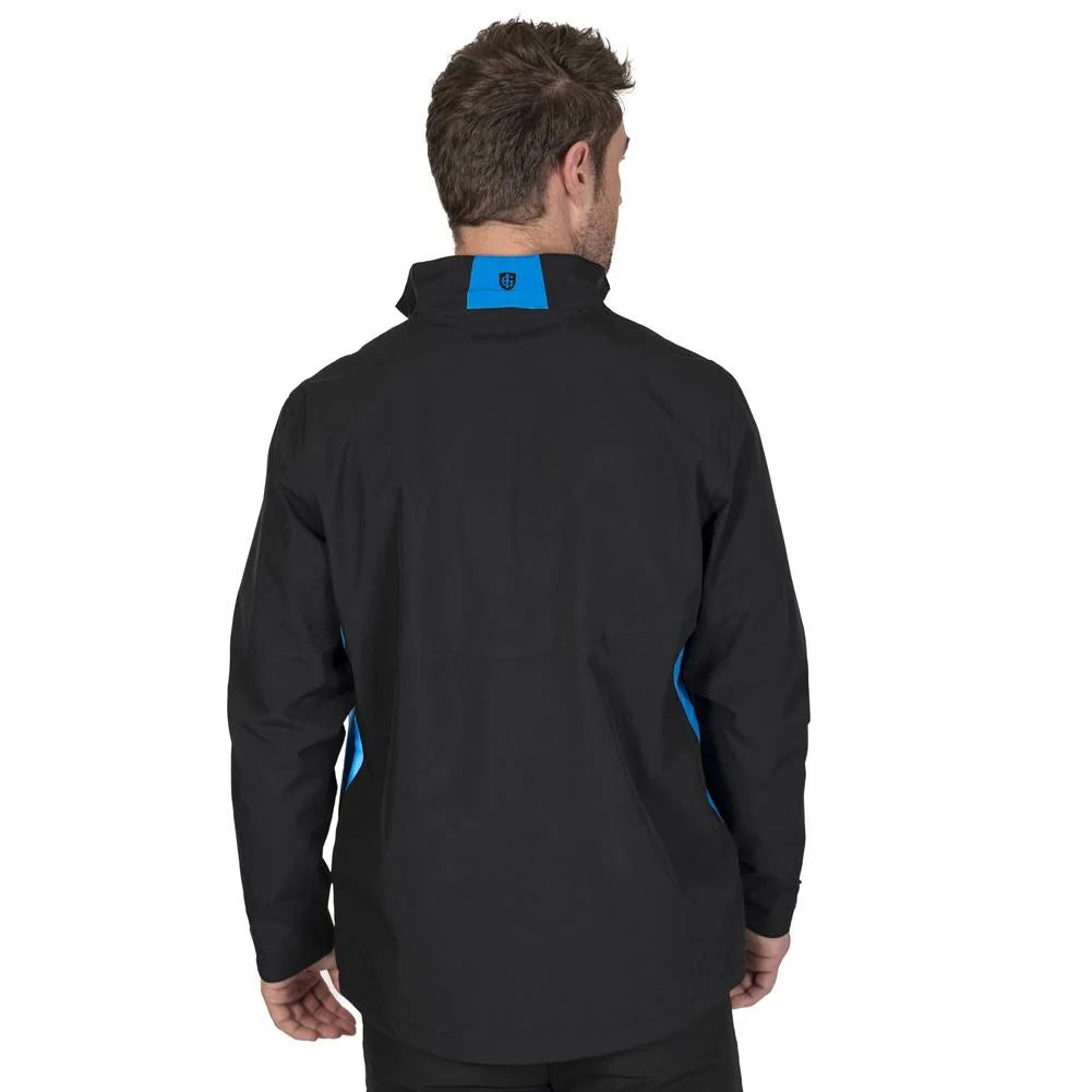 Island Green Stretch Waterproof Golf Jacket in Black
