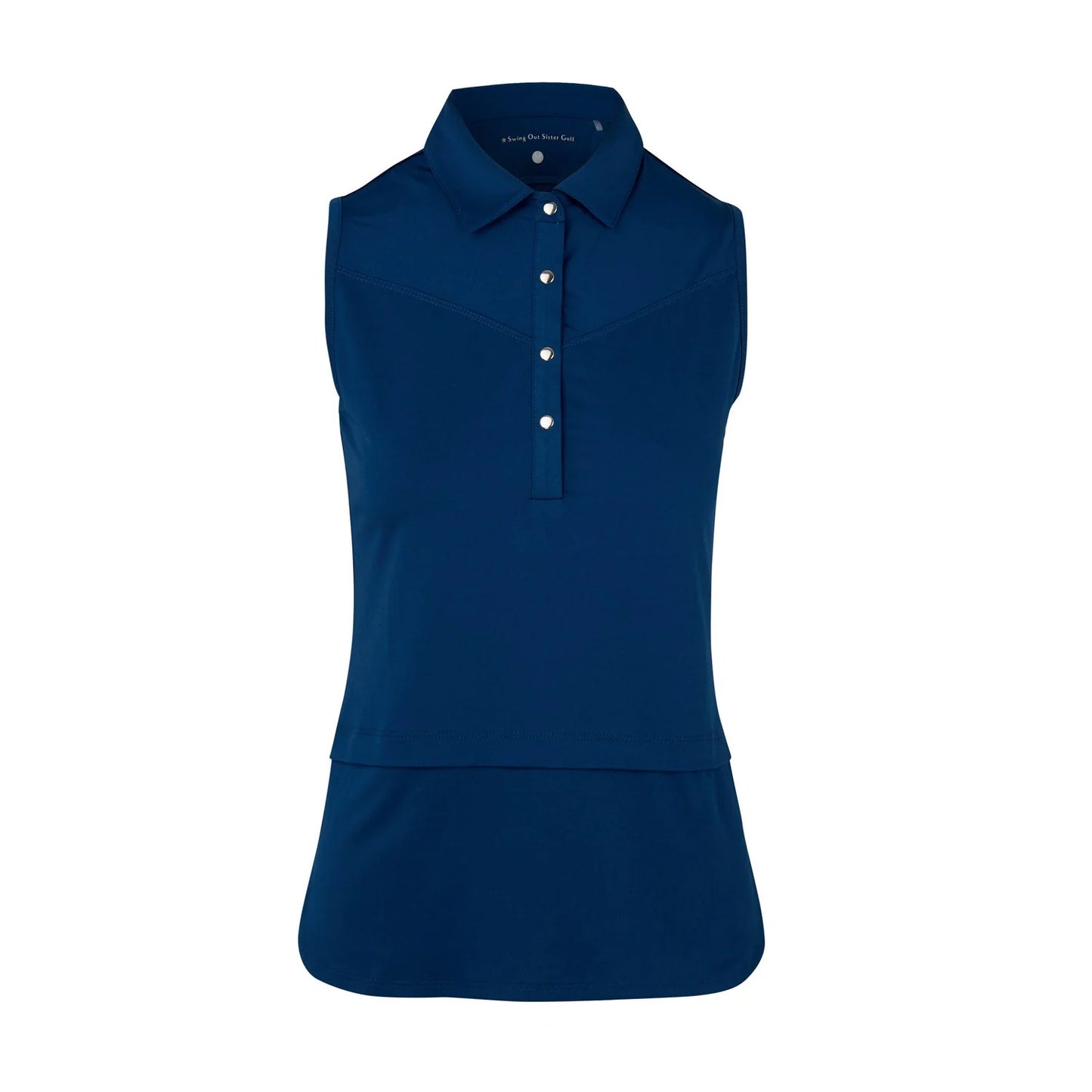 Swing Out Sister Sleeveless Polo Top