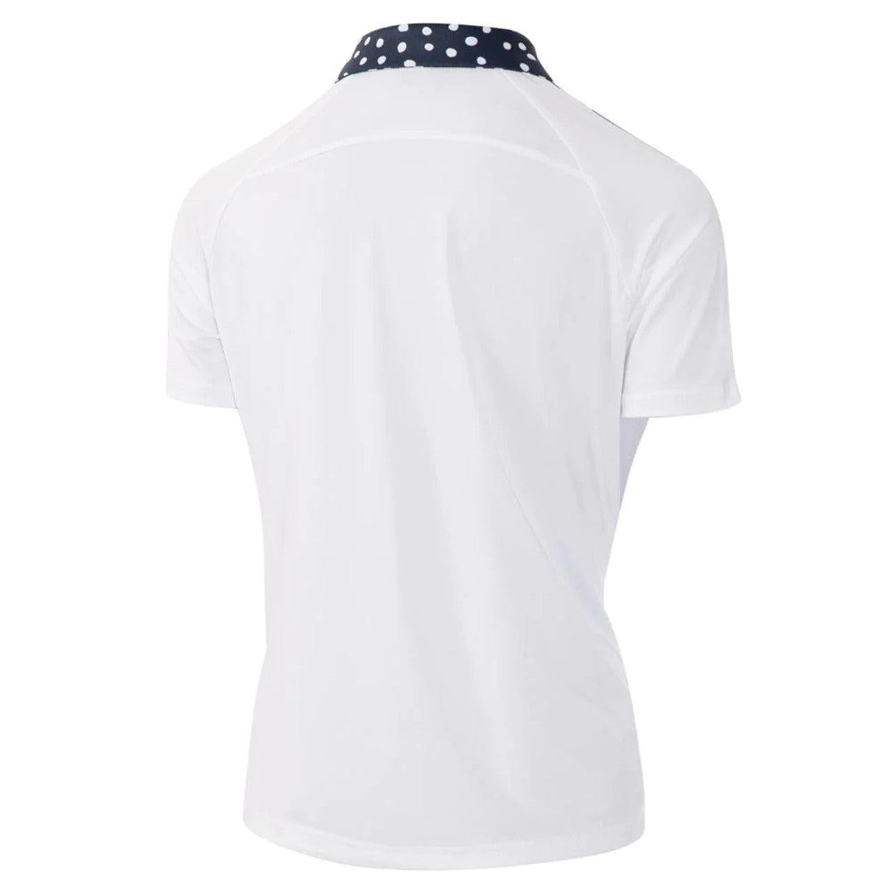 Ladies Island Green Short Sleeve Polka Dot Top