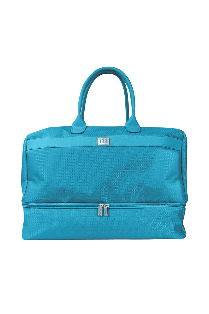 Lady Golfer Honeycomb Design Holdall - Aqua