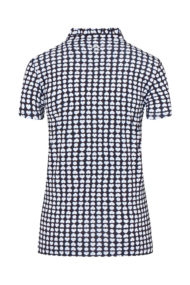Swing out Sister Leona Cap Sleeve Frill Polo