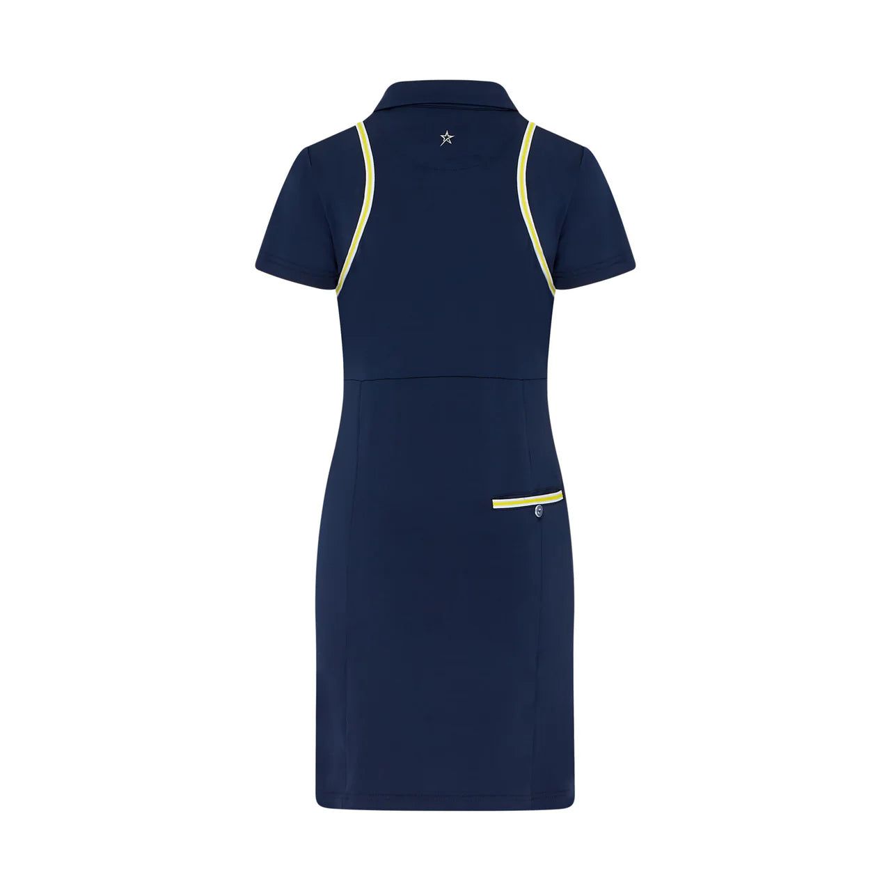 Swing Out Sister Cap Sleeve Dress In Navy