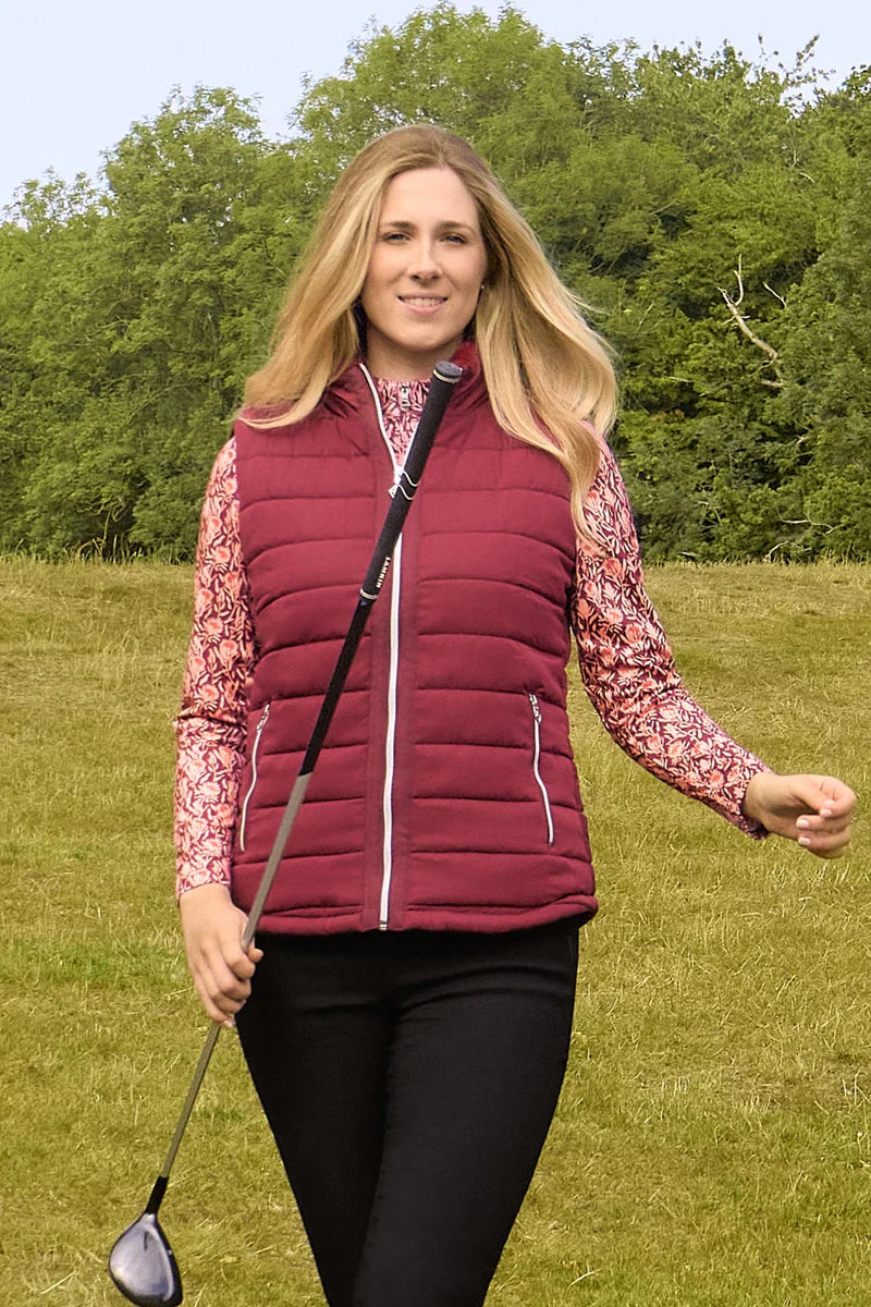 Pure golf Ladies Arusha 1/4 Zip Midlayer in Perennial Print