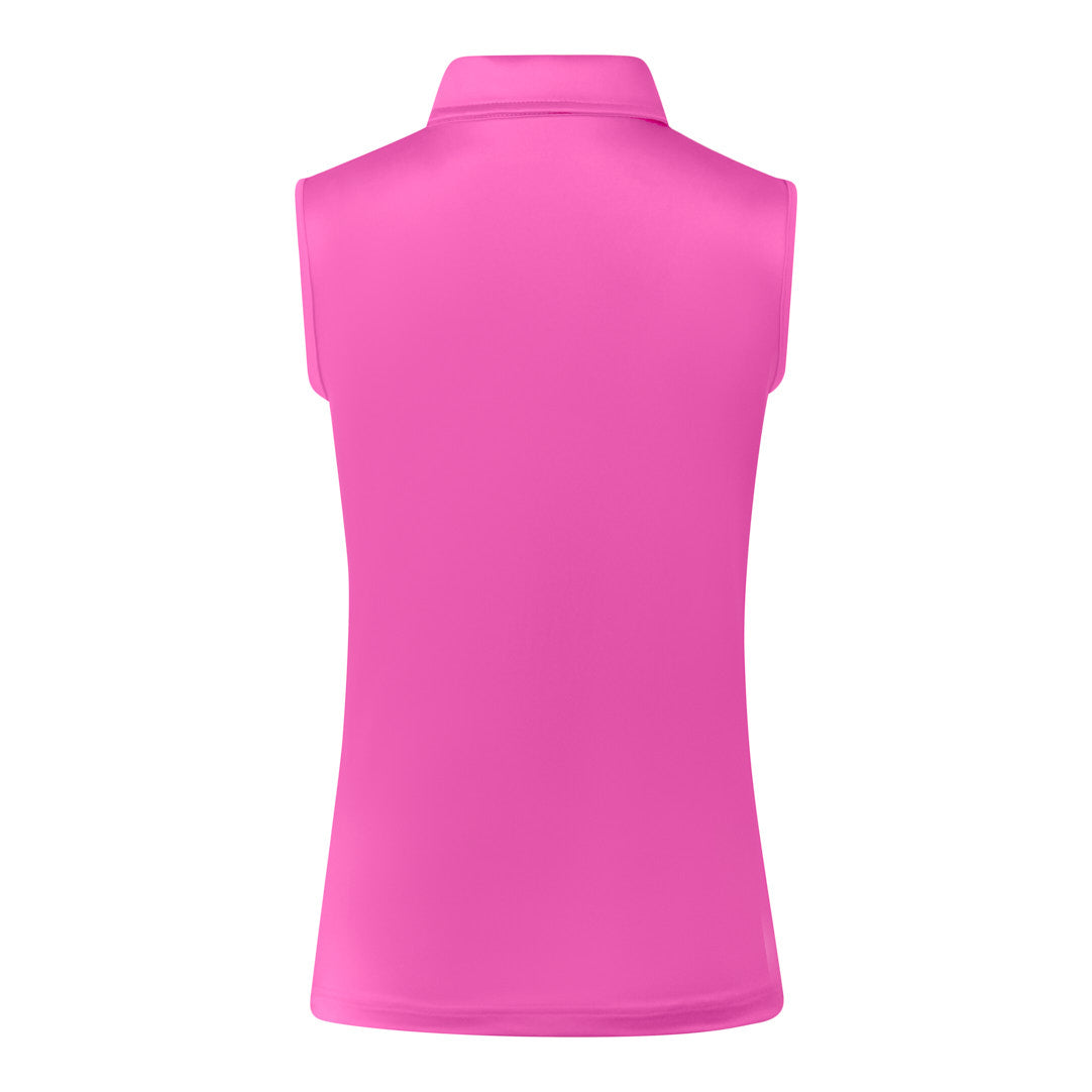 Pure Thrive Sleeveless Polo Shirt in Azalea