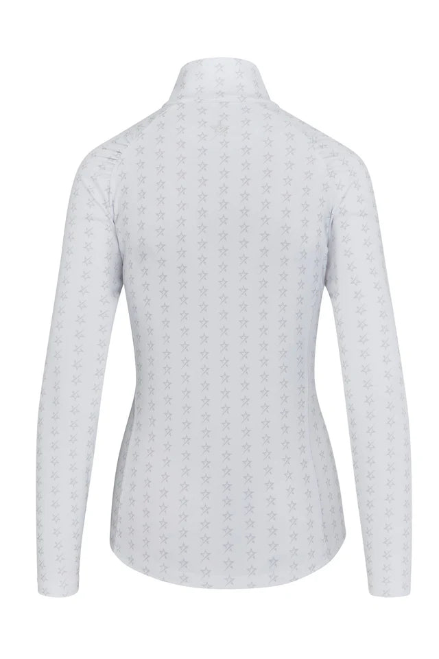 Swing out Sister Stardust 1/4 Zip Midlayer in White