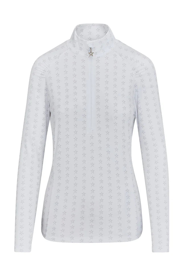 Swing out Sister Stardust 1/4 Zip Midlayer in White