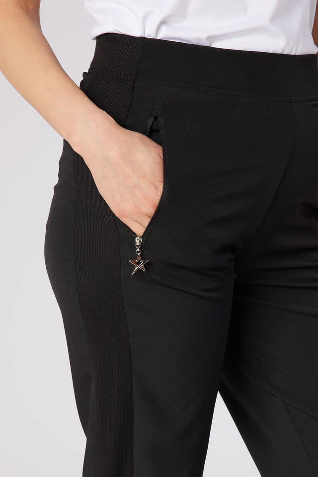 Swing out Sister Rita Lightweight Capri in Black