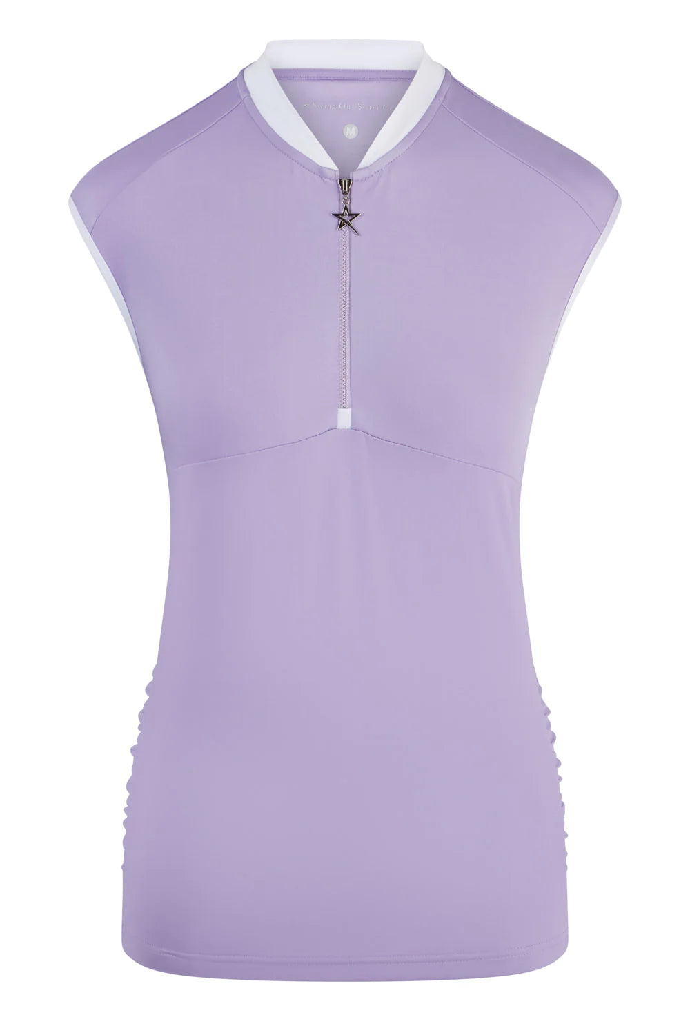 Swing Out Sister Christy Sleeveless Lavender Polo Top