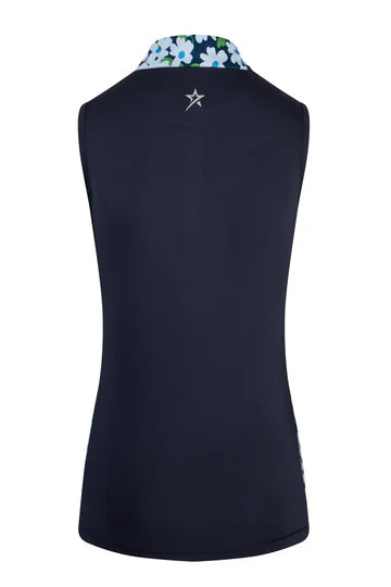 Swing Out Sister Sleeveless Daisy Print Polo