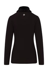 Swing out Sister Faux Fur Midlayer in Pearl Black
