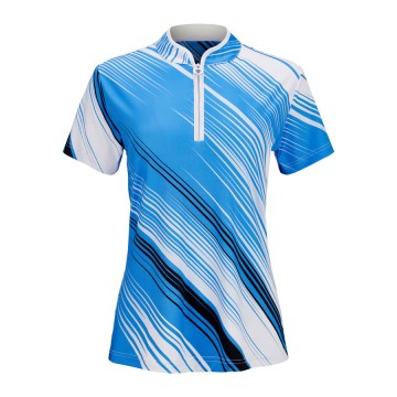JRB Blue Fashion Print Short Sleeve Polo