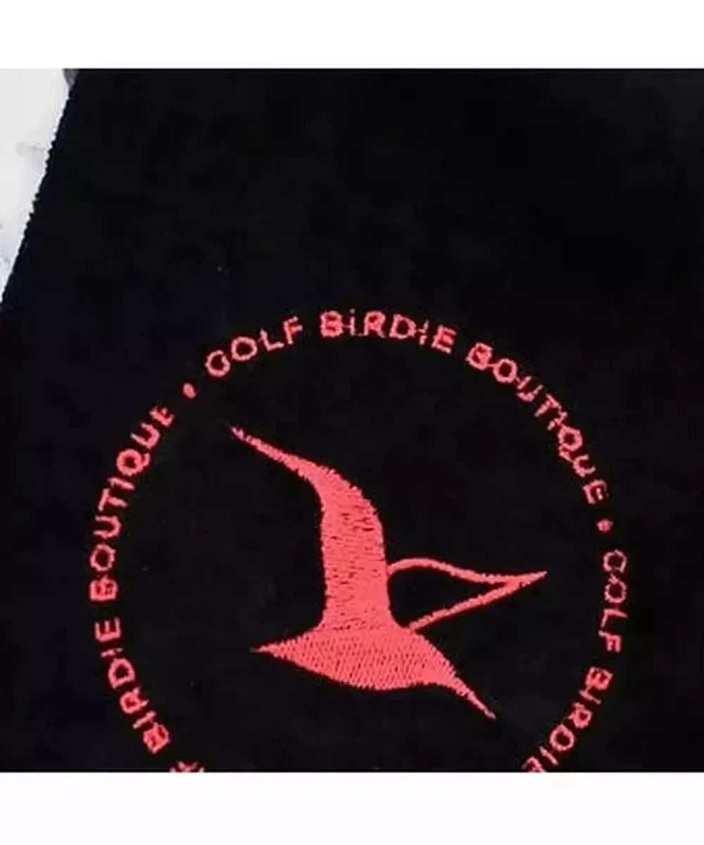 Golf Birdie Boutique Tri-Fold Ladies Black Golf Towel