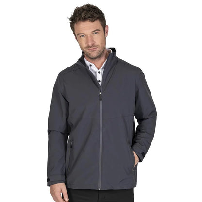 Island Green Stretch Waterproof Golf Jacket in Charcoal