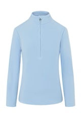 Swing out Sister Bonny  Fleece 1/4 Zip in Chambray Blue