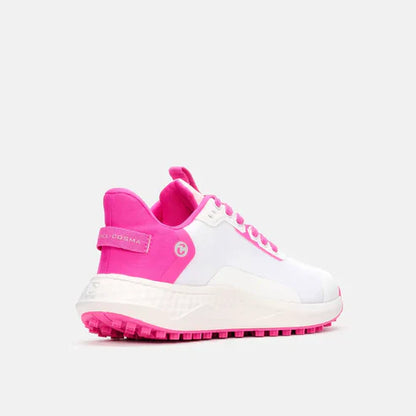 Duca Del Cosma Andiamo Womens Golf Shoes in White & Pink