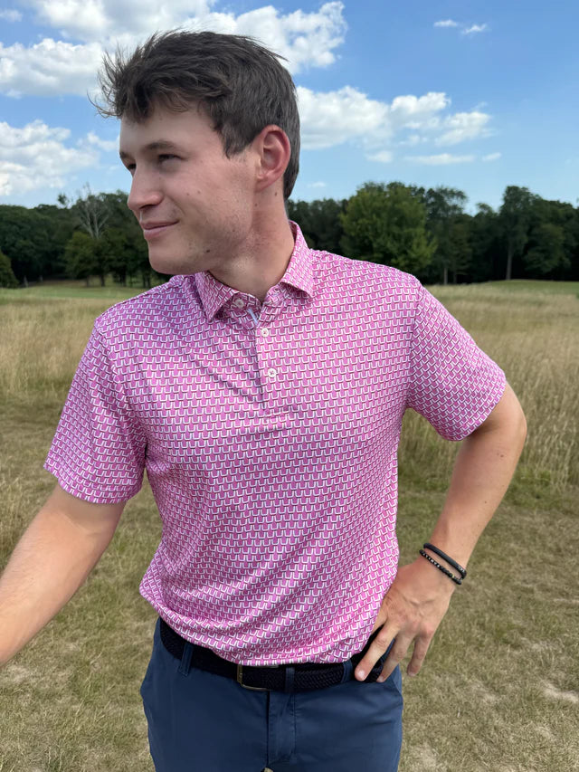 Jamie Pique Polo Super Pink