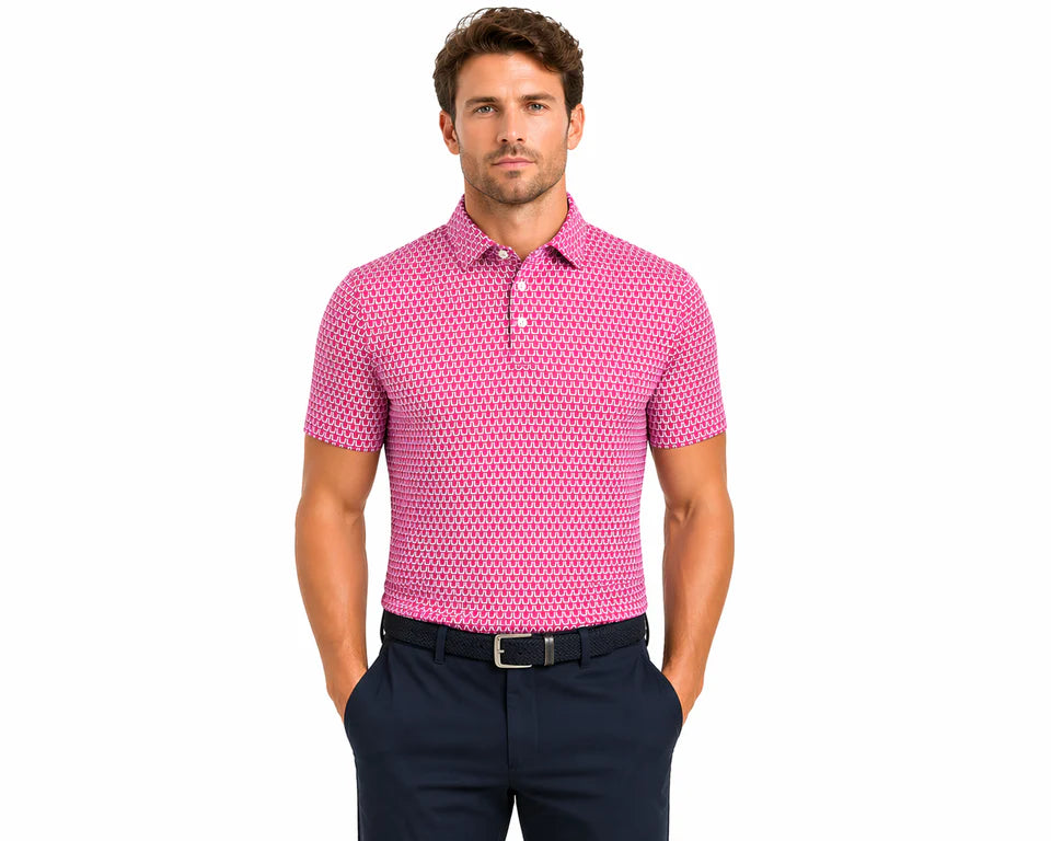 Jamie Pique Polo Super Pink
