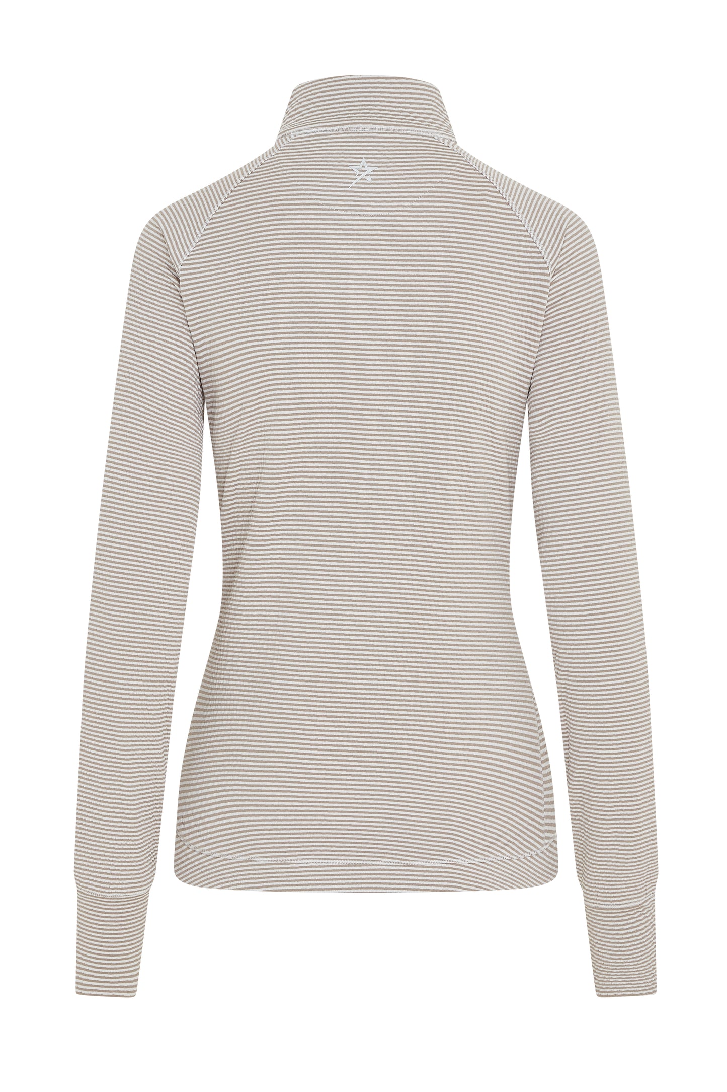 Swing out Sister Lottie Stripe 1/4 Zip Top in Elephant & White