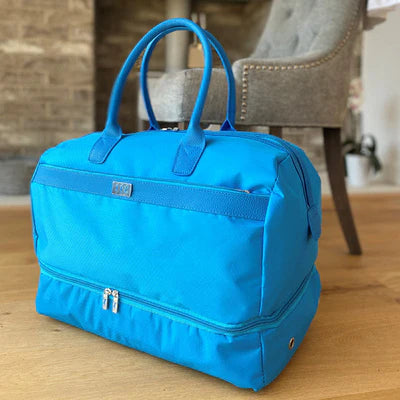 Lady Golfer Honeycomb Design Holdall - Aqua