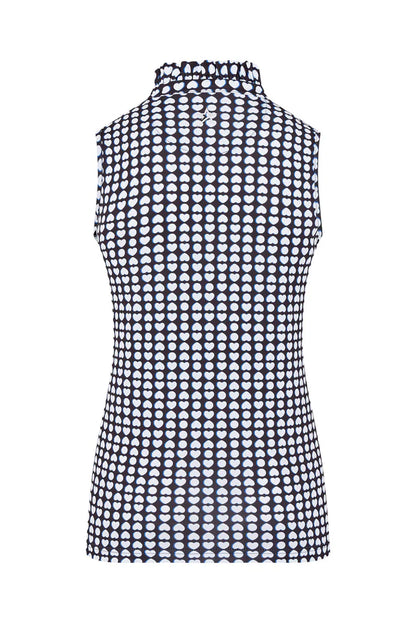 Swing out Sister Leona Sleeveless Frill Polo