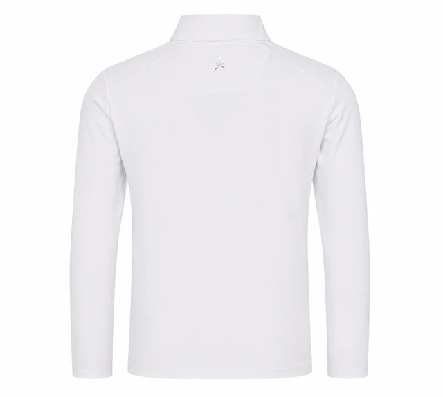 Luke 1/4 Zip Mid Layer White