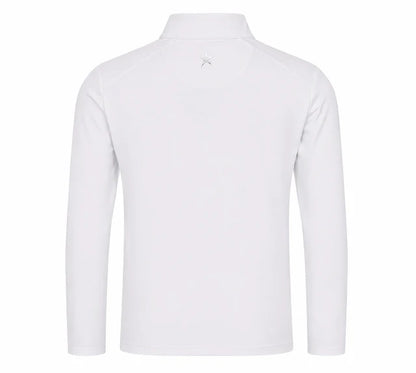 Luke 1/4 Zip Mid Layer White