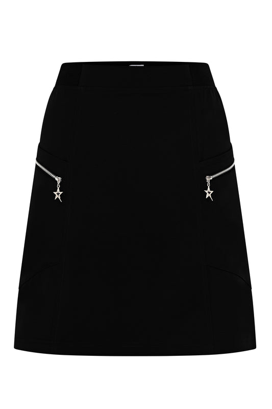 Swing out Sister Lulu Lightweight Black Pull on Skort