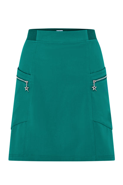 Swing out Sister Lulu Lightweight Green Pull on Skort