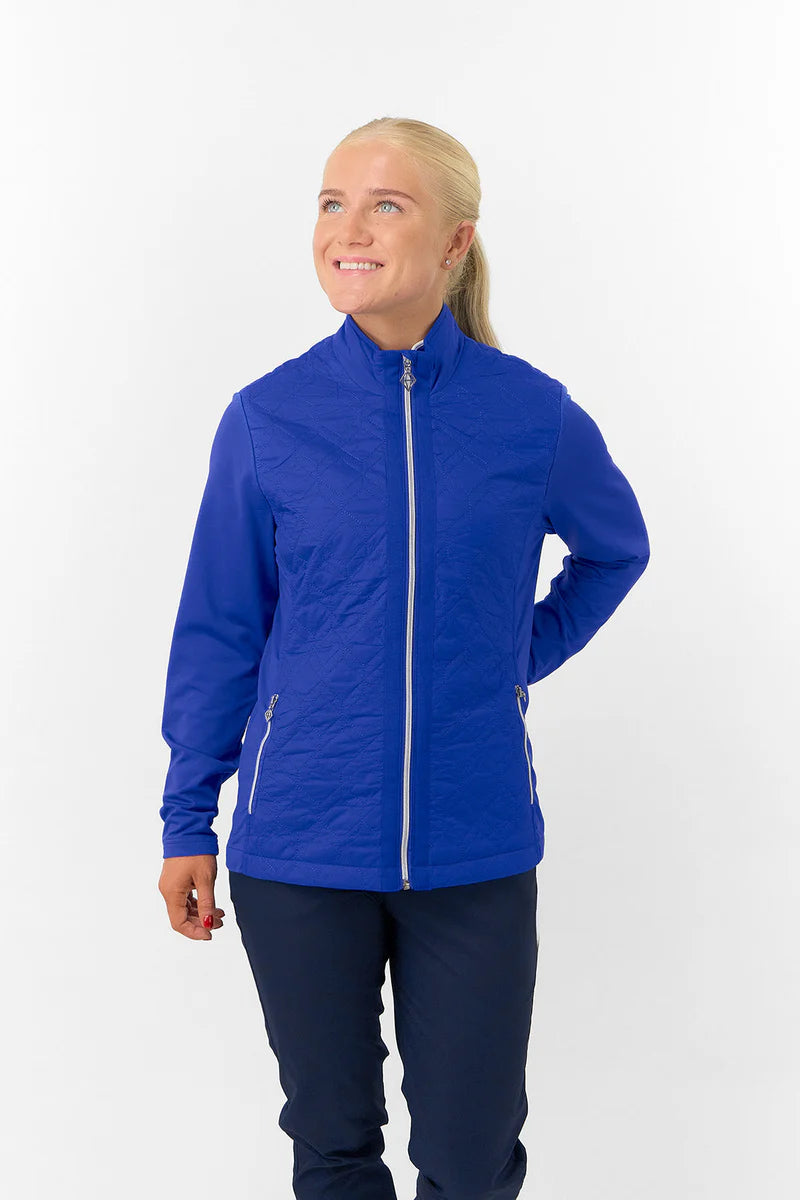 Pure Irina Long Sleeve Padded Jacket in Bluebell