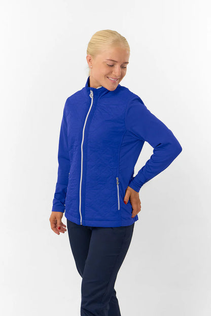 Pure Irina Long Sleeve Padded Jacket in Bluebell