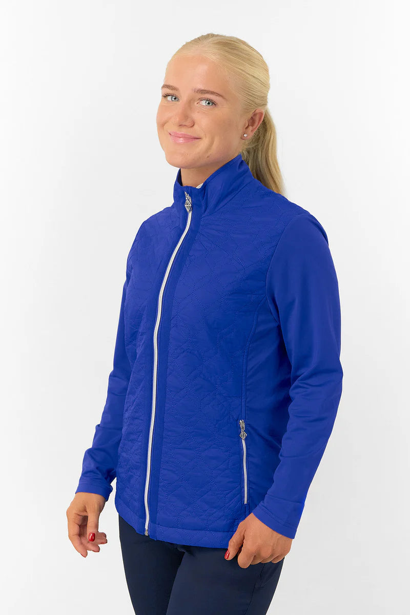 Pure Irina Long Sleeve Padded Jacket in Bluebell