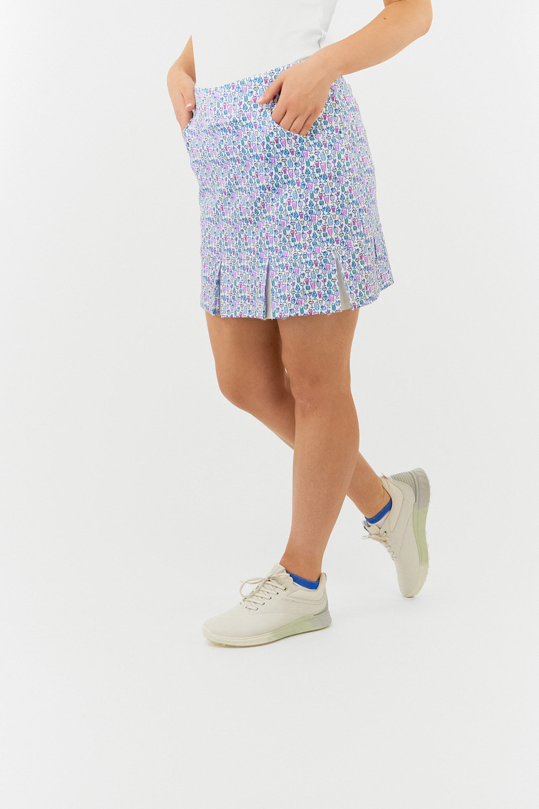 Pure Alda Pull On Golf Skort in Over Eighteen Print