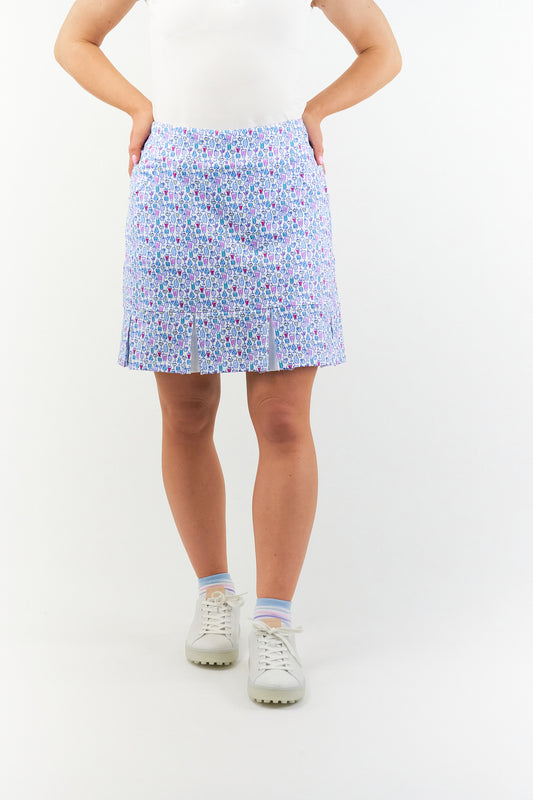 Pure Alda Pull On Golf Skort in Over Eighteen Print