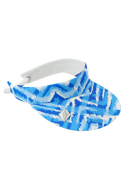 Arielle Telephone Wire Visor in Santorini Skies