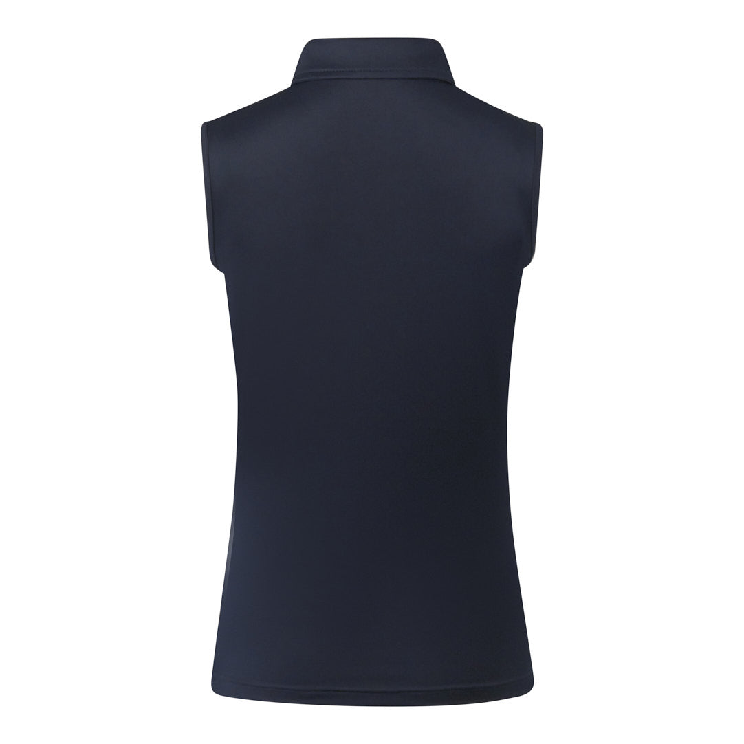 Pure Thrive Sleeveless Polo Shirt in Navy