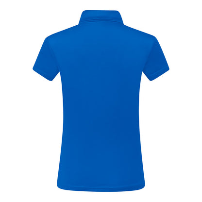 Pure Thrive Cap Sleeve Polo Top in Royal Blue