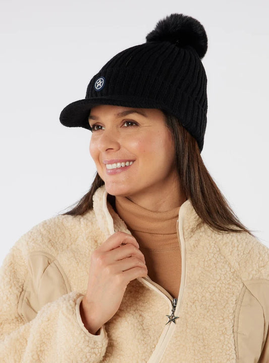 Swing Out Sister Polly Peak Bobble Hat  Black