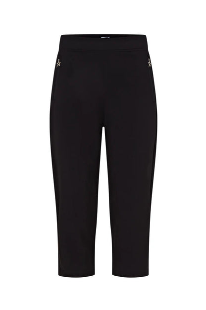 Swing out Sister Rita Lightweight Capri in Black
