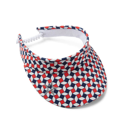 Swing out Sister Sasha Visor in Jumping Beans Pattern