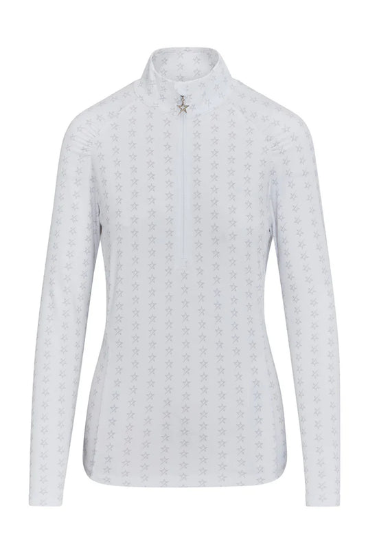 Swing out Sister Stardust 1/4 Zip Midlayer in White