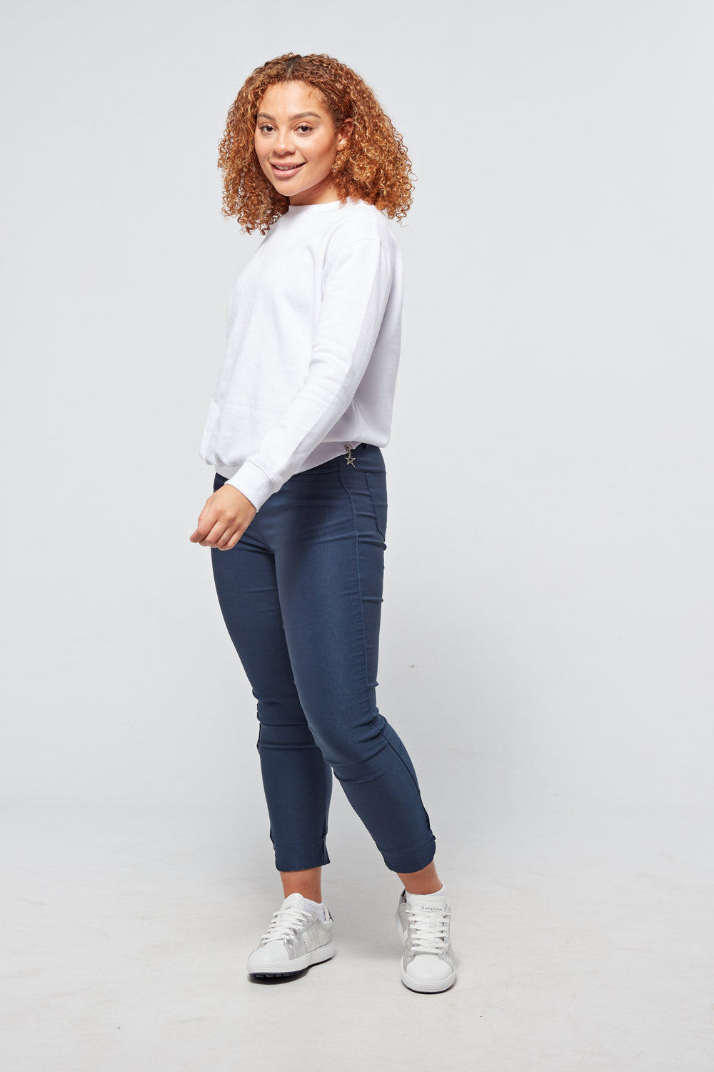 Swing Out Sister Fern Sweatshirt in White