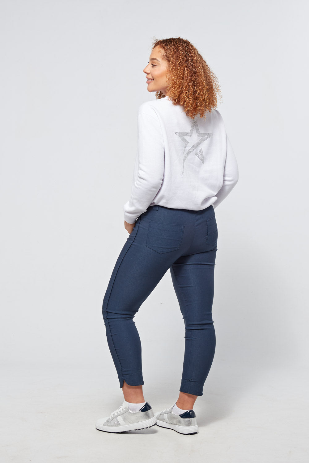 Swing Out Sister Fern Sweatshirt in White