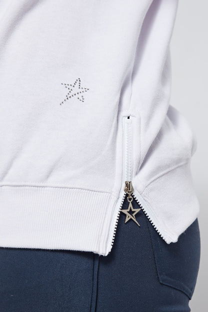 Swing Out Sister Fern Sweatshirt in White