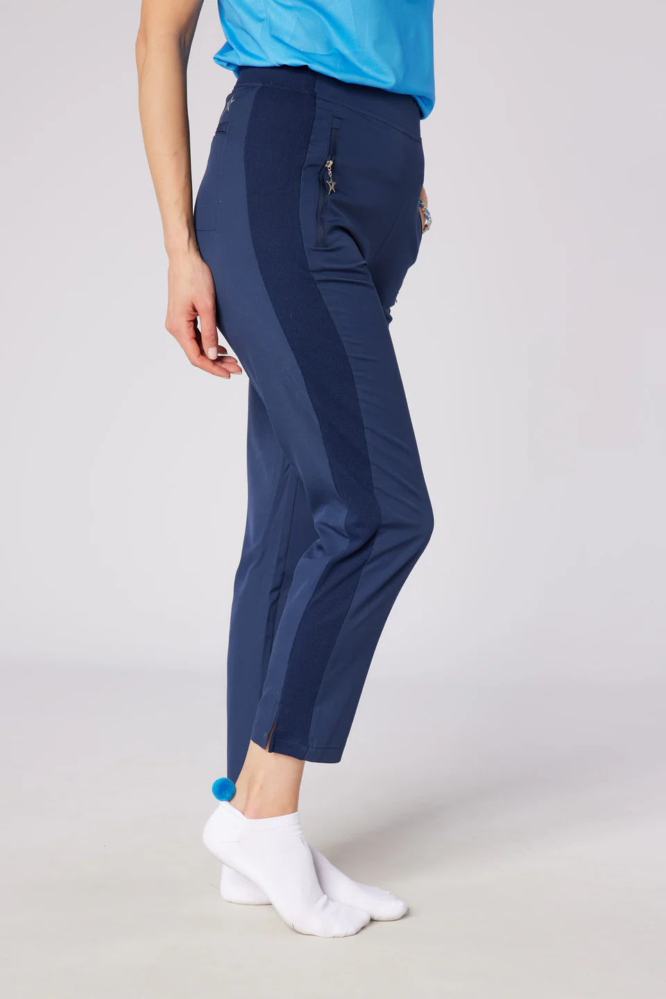 Swing Out Sister Sally Lightweight Trouser in Navy