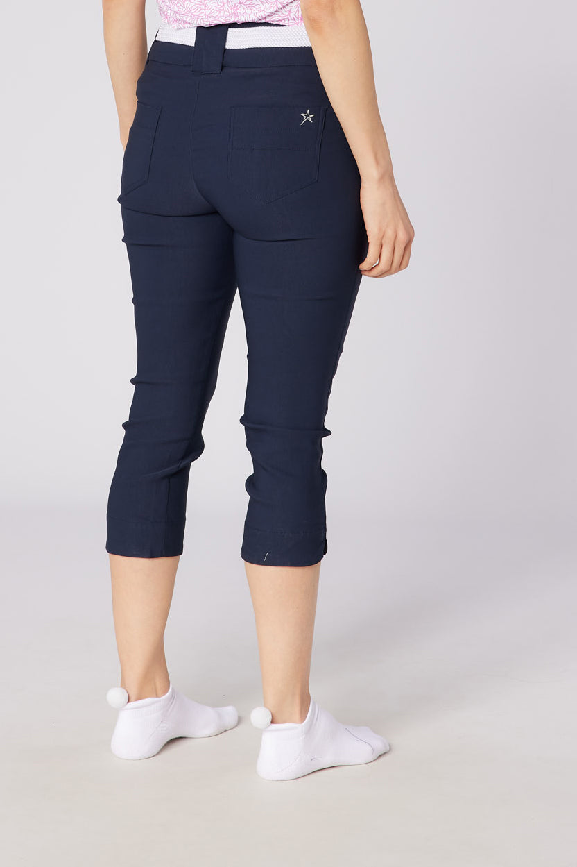 Core Pull On Navy Capri