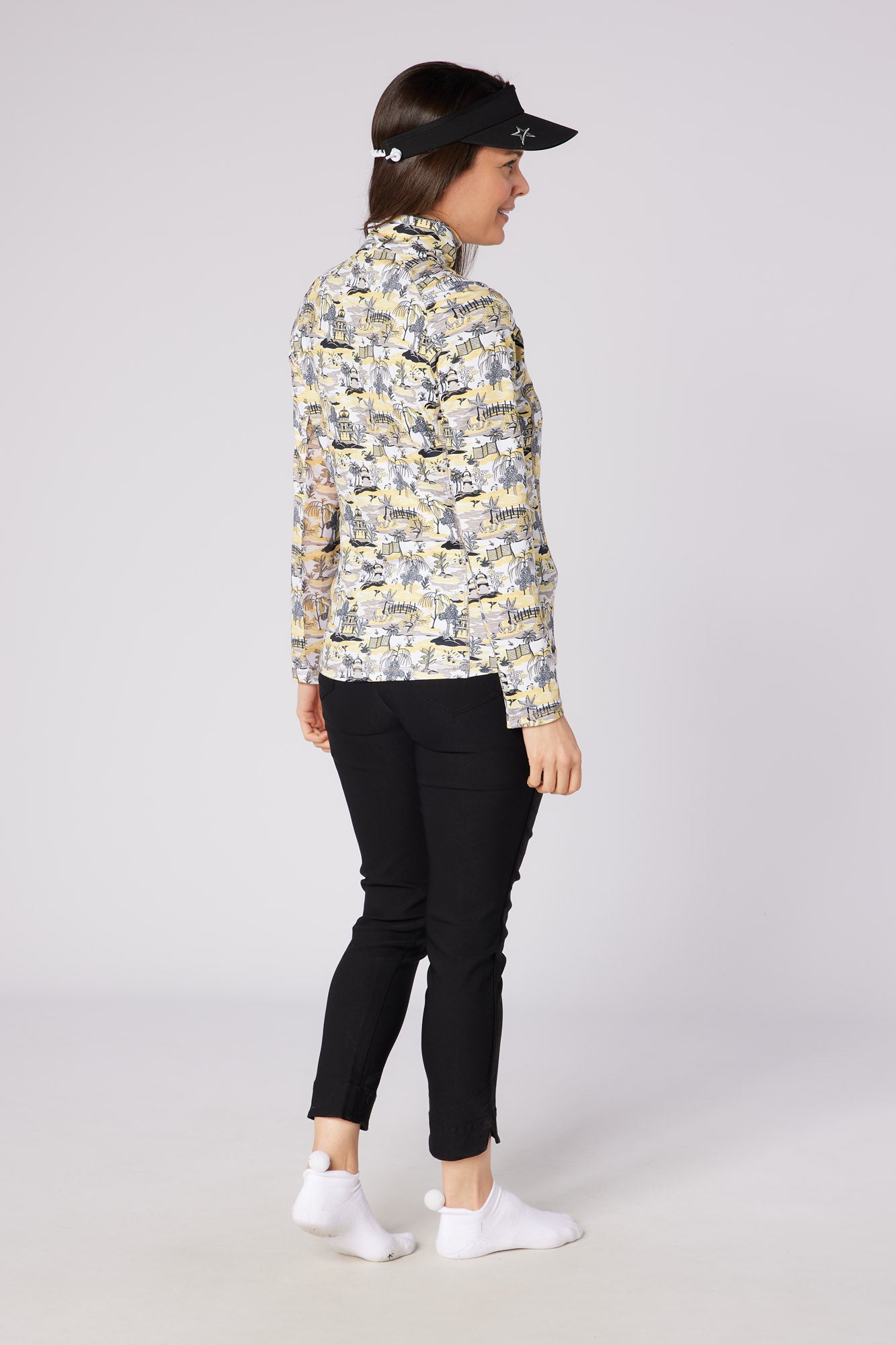 Swing out Sister Sunshine 1/4 Zip Midlayer in Indian Dawn