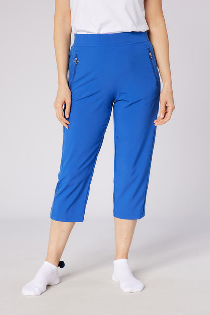 Swing out Sister Rita Lightweight Capri in True Blue