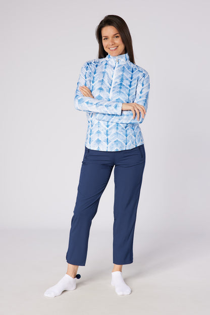 Swing out Sister Sunshine 1/4 Zip Midlayer in Neptune's Breath