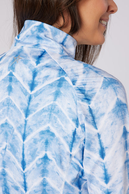 Swing out Sister Sunshine 1/4 Zip Midlayer in Neptune's Breath