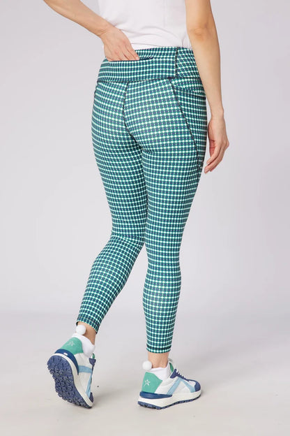 Swing out Sister Mandy Full Stretch Leggings in Aquatic Awe